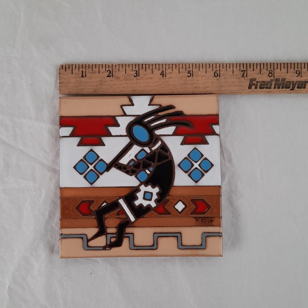 Vintage Handmade K Rit Signed Tile Trivet